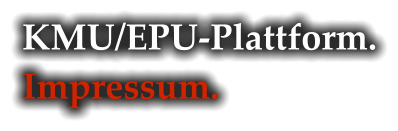 KMU/EPU-Plattform. Impressum.